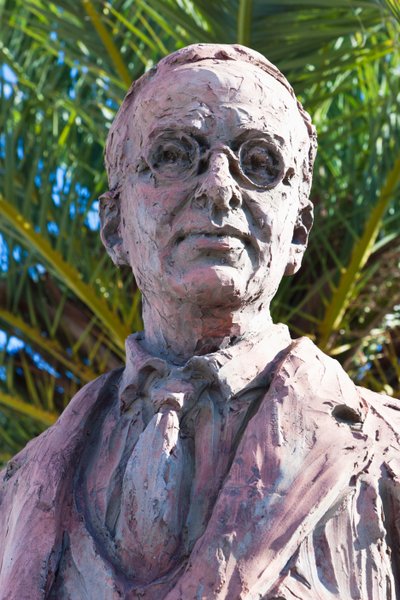 Monument to Blas Infante, Niebla, Huelva Province, Andalusia, Southern Spain. Blas Infante Pérez de Vargas 1885 - 1936. Andalusian Politician, Known as Padre de la Patria Andaluza, or Father of the Andalusian Nation by Unbekannt Unbekannt